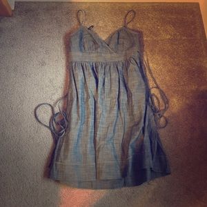 Ann Taylor Loft Chambray Wrap Dress