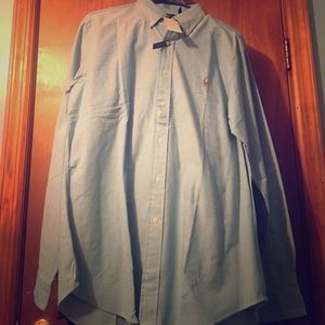 Mens Slim Fit Oxford Polo