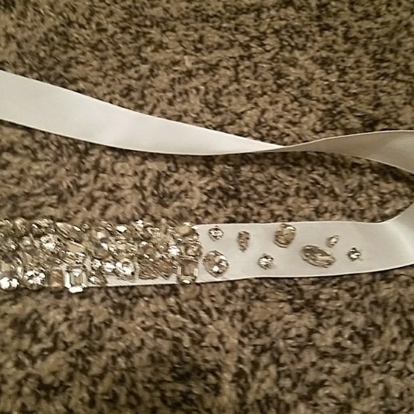 Truly Zac Posen Rhinestone Ivory Wedding Belt