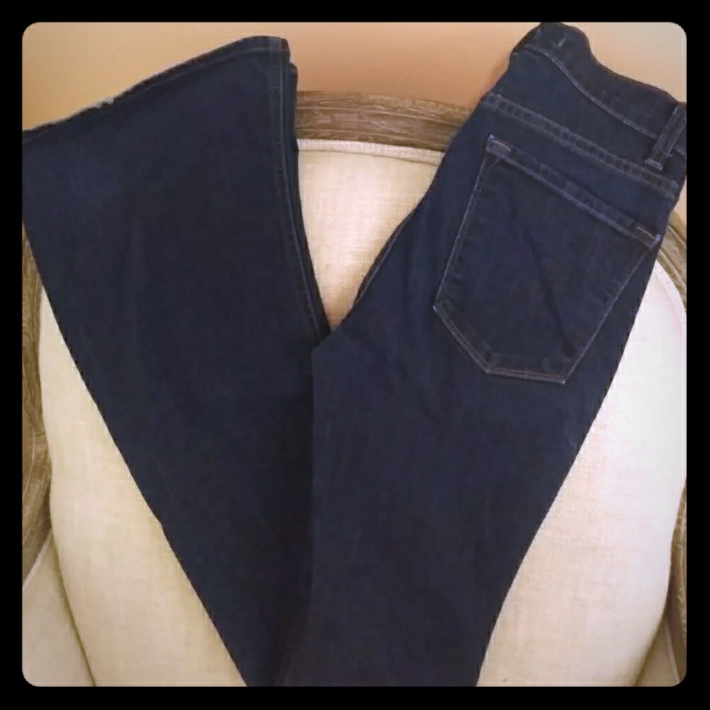 J Brand Dark High Waist Flare