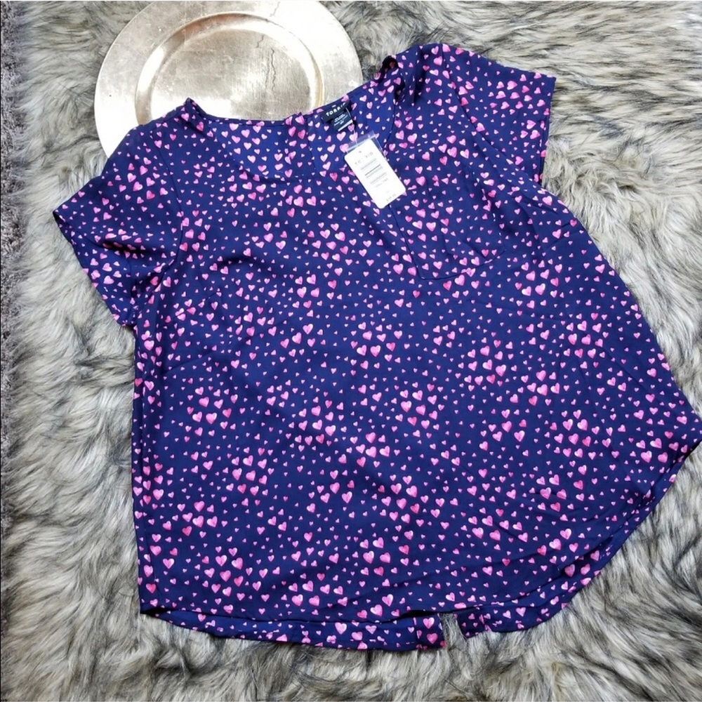 Torrid Heart Button Up Back Shirt
