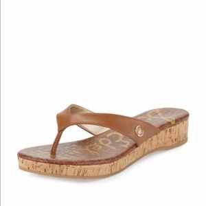 Sam Edelman Tanya Brown Wedge Sandals Flip Flops 8 Sam Edelman Tanya Brown Wedge Sandals Flip Flops 8