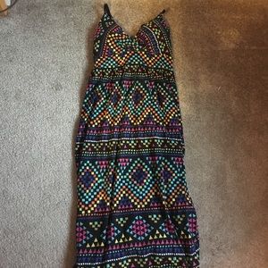 Derek Heart Geometric Maxi Dress