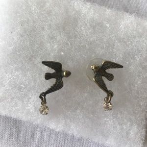 Vintage Betsey Johnson sparrow Earrings
