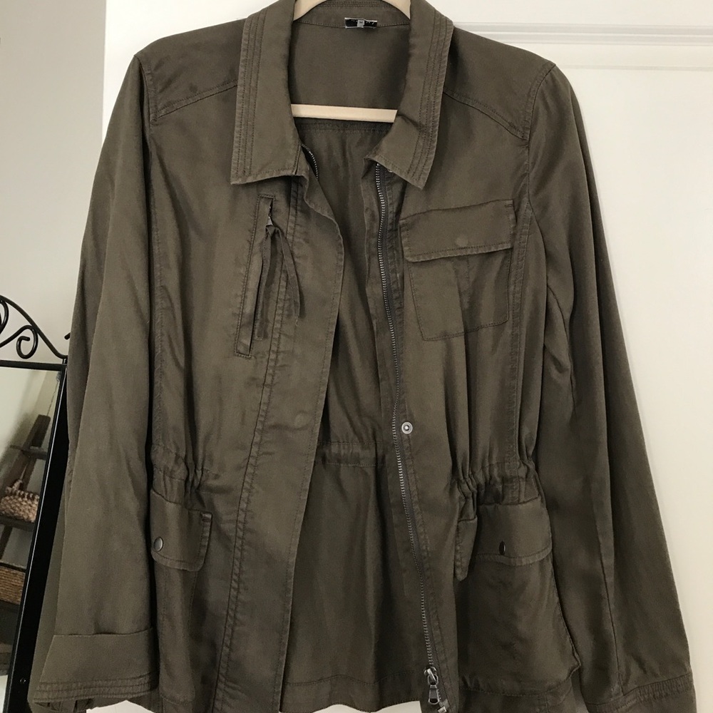 ECRU jacket, military green.
