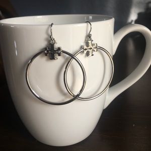 Tory Burch Silver hoop earrings