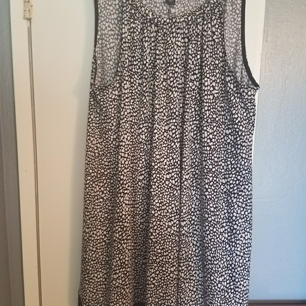 Sparkly black and white dress