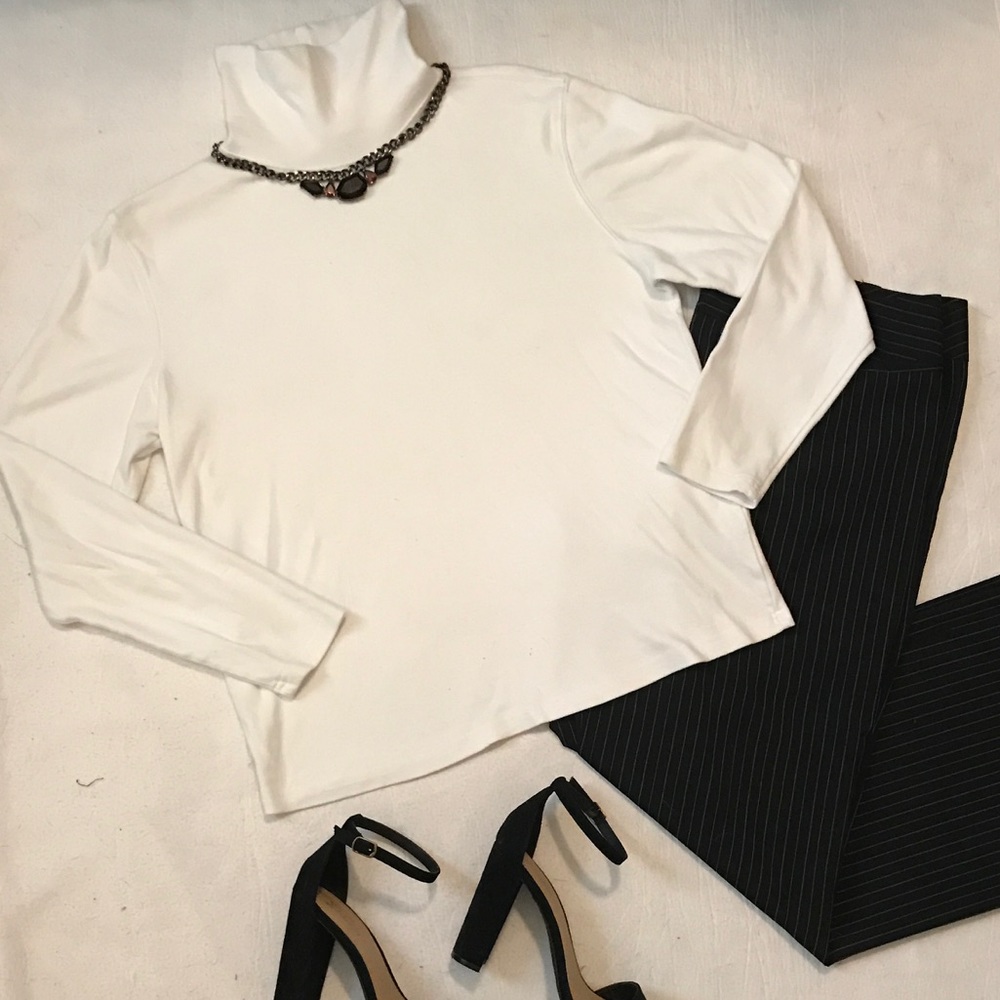White Turtleneck