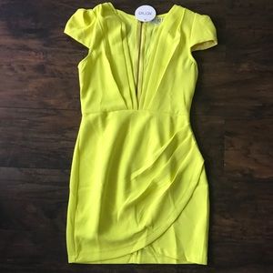 Deep plunge dress