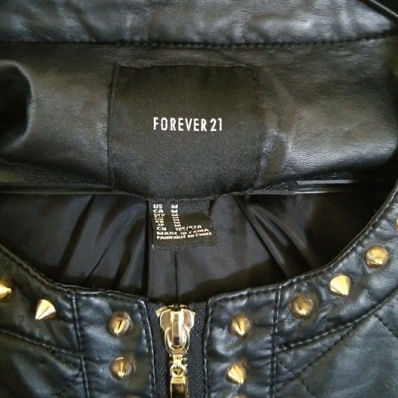 Faux Black leather jacket - Picture 7 of 8