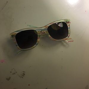 clear striped rainbow sunglasses!