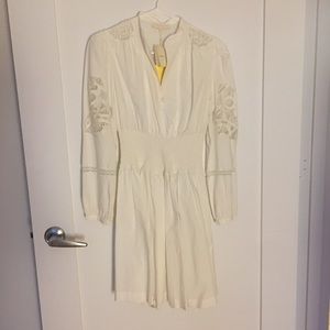 Maje white dress ( lace details )