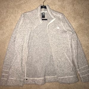 NORTH FACE heathered gray jacket