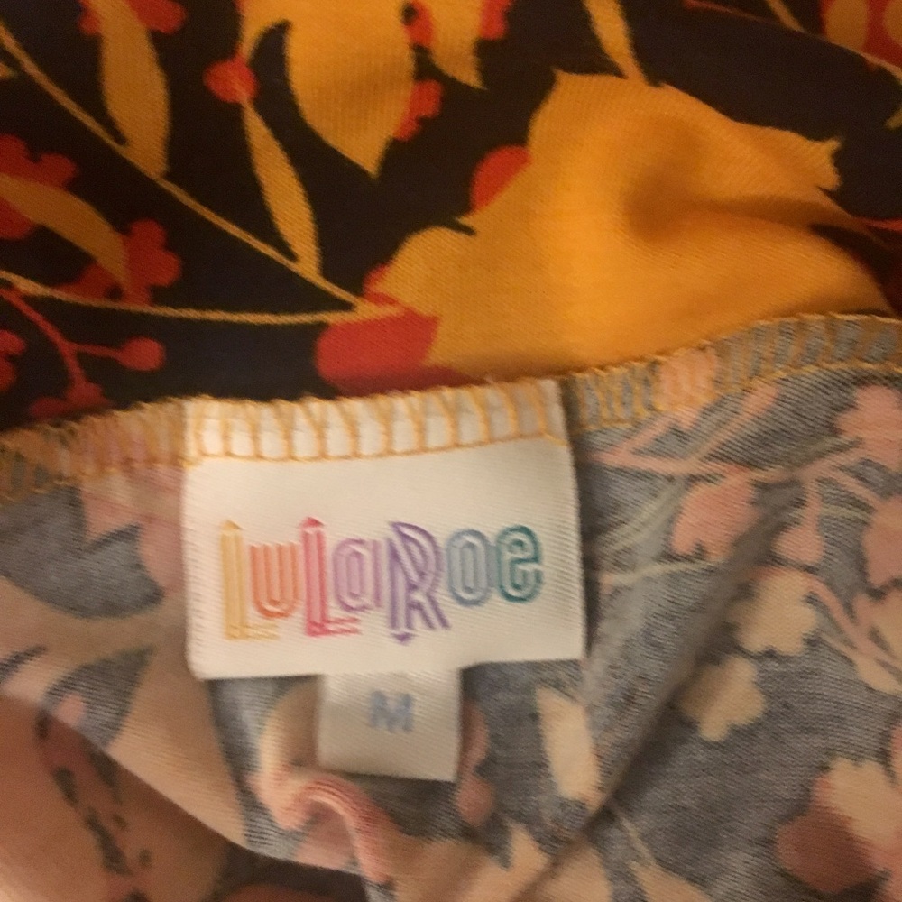 Lularoe Azure Fall Pattern Fold Over Skirt - Picture 3 of 3