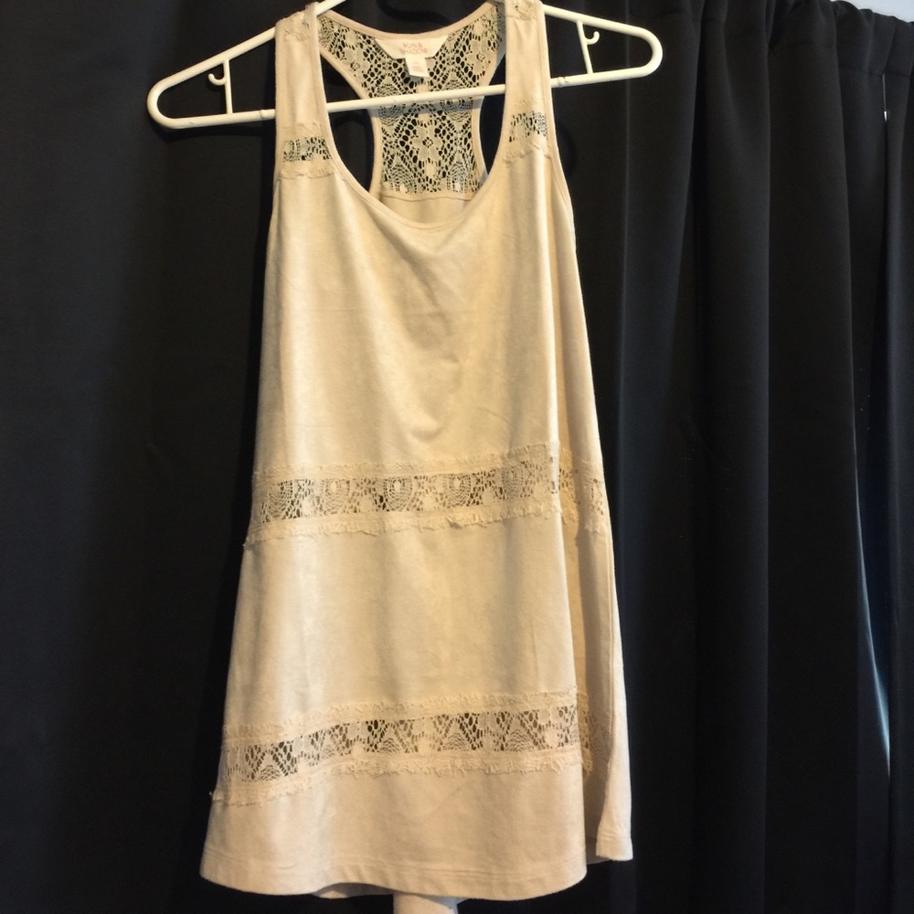 Lacy Cream Tank