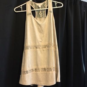 Lacy Cream Tank
