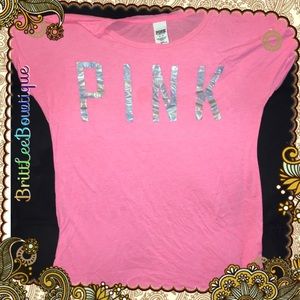 🛑 CLEARANCE 🛑 Holographic VS Pink tee