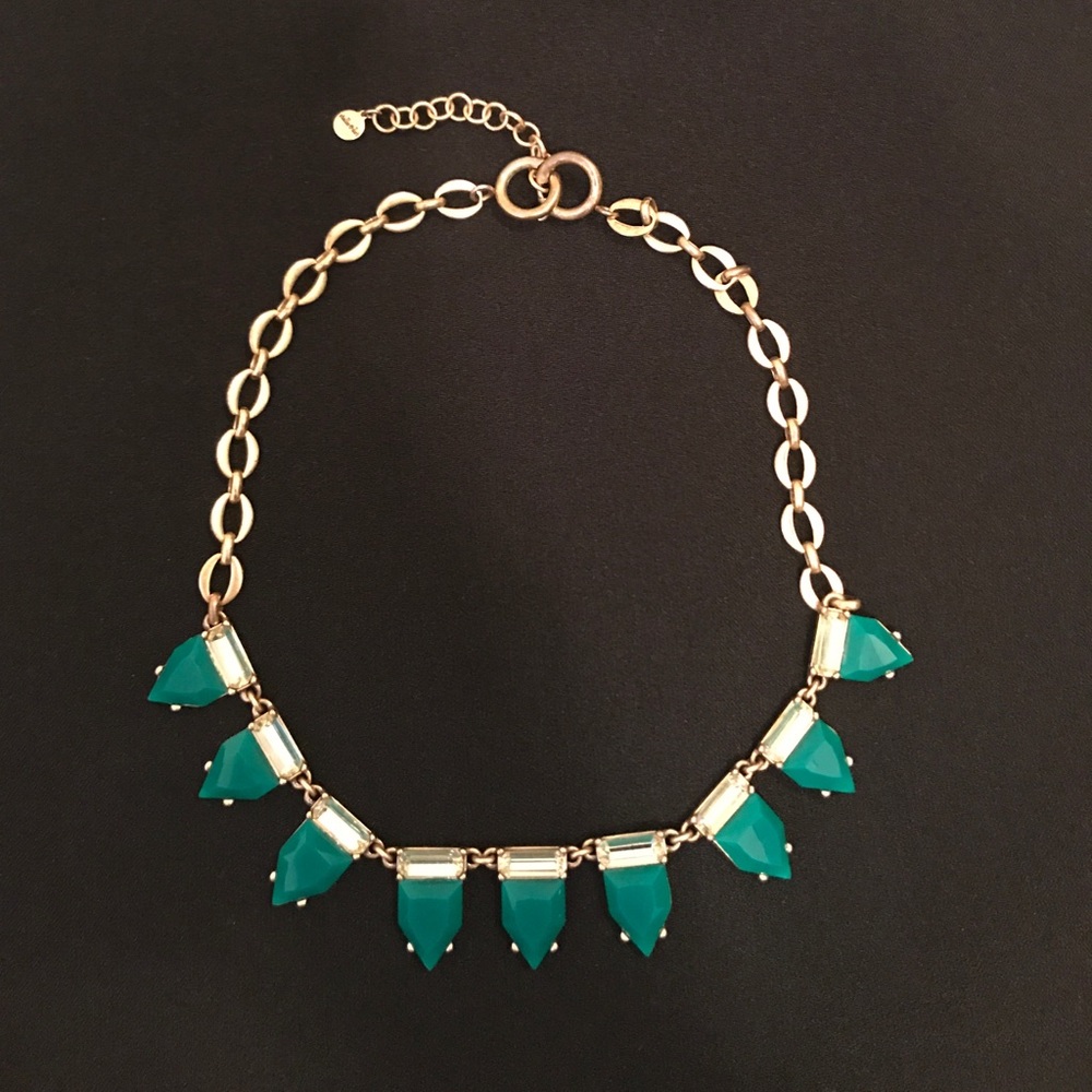 Stella & Dot Green Eye Candy necklace.