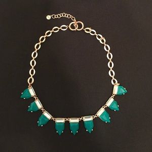 Stella & Dot Green Eye Candy necklace.
