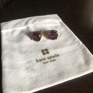Kate Spade purple gum drop studs