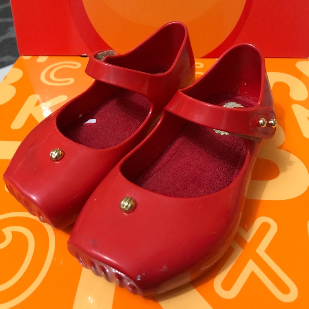 Original Mini Melissa red Mary Janes