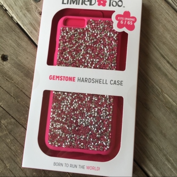 NEW iPhone 6/6s Phone Case Pink Crystals Bling - Picture 4 of 4