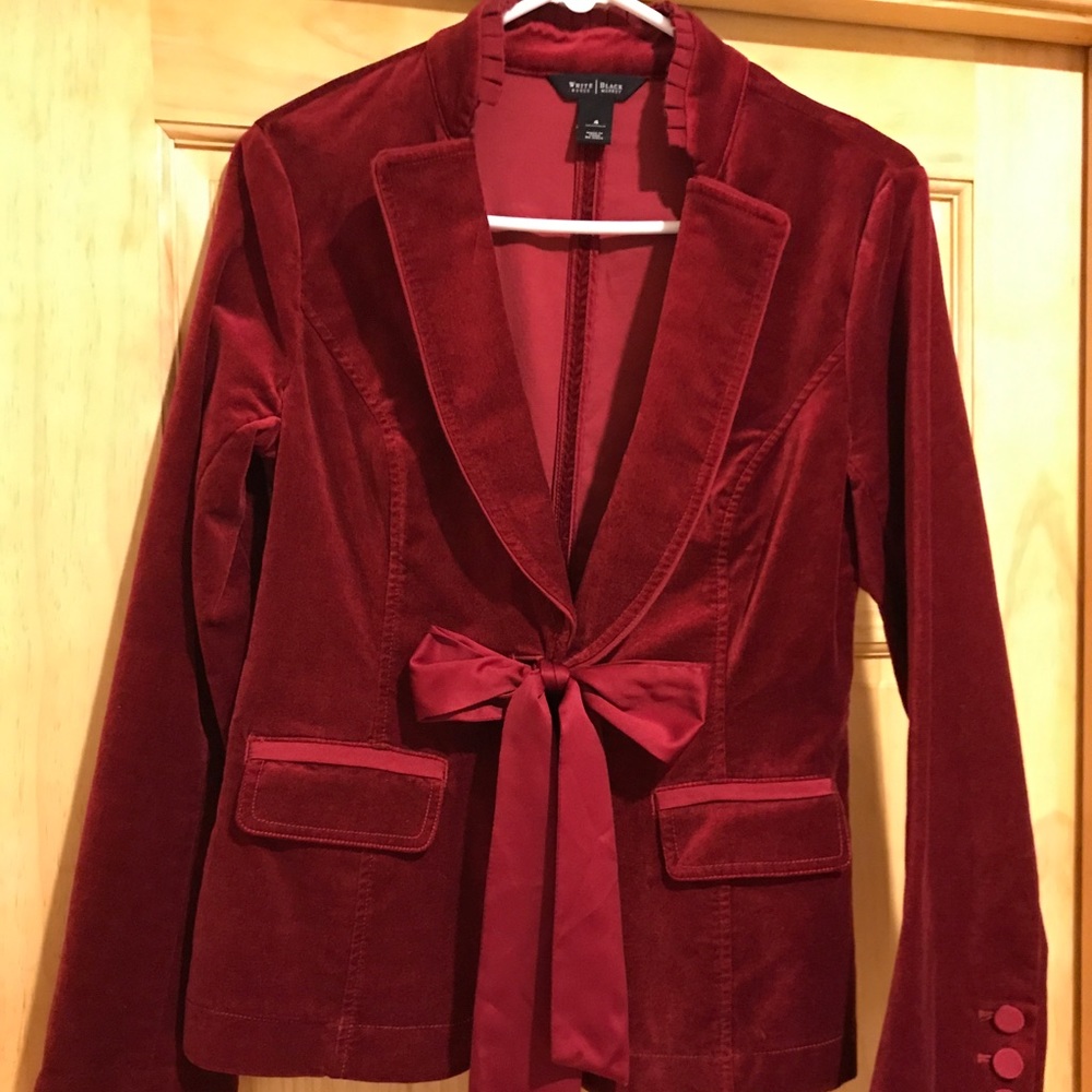 White House Black Market Velvet Blazer