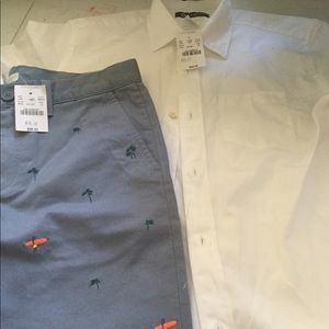 Jcrew Boy shirt and shorts