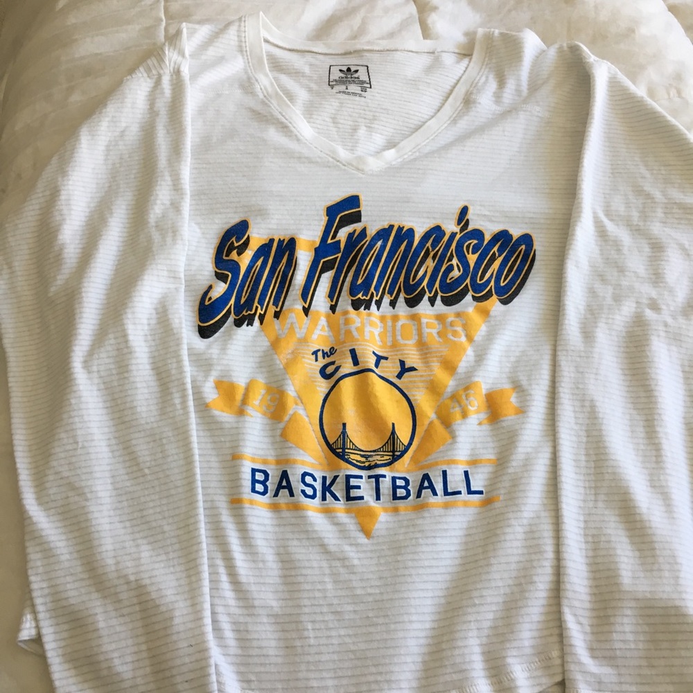 Adidas golden state warriors long sleeve t-shirt