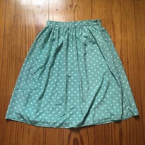 Vintage Polka Dot Mikarose Midi Skirt