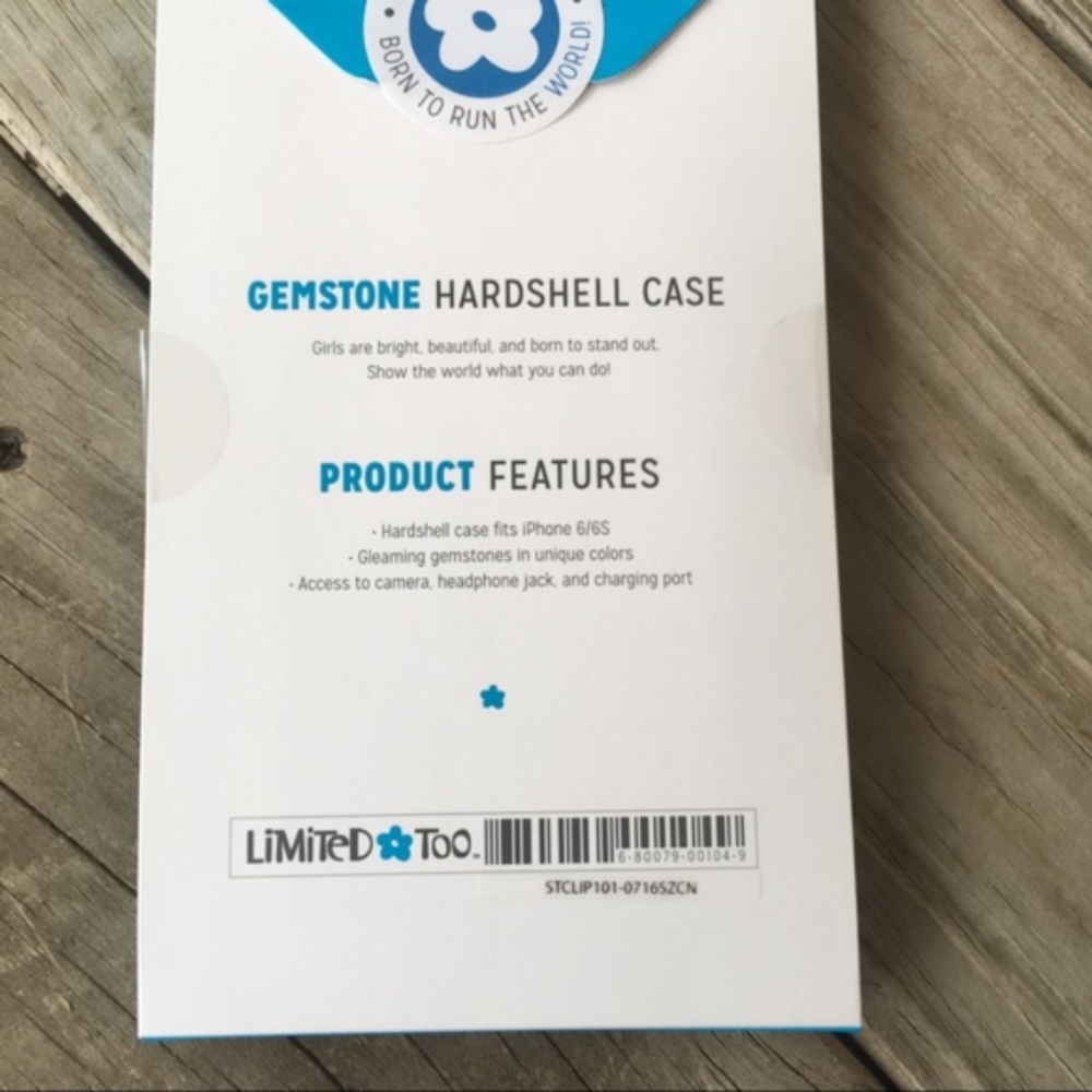 NEW iPhone 6/6s Blue & Silver Gemstone Phone Case - Picture 4 of 4