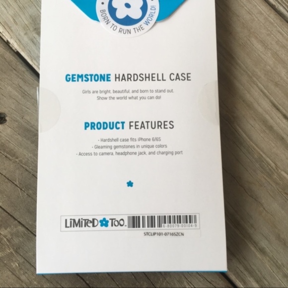 NEW iPhone 6/6s Blue & Silver Gemstone Phone Case - Picture 4 of 4