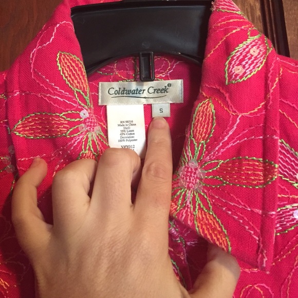 Beautiful Flowery Coldwater Creek Jacket - Picture 3 of 8