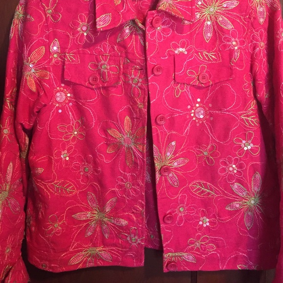 Beautiful Flowery Coldwater Creek Jacket - Picture 5 of 8