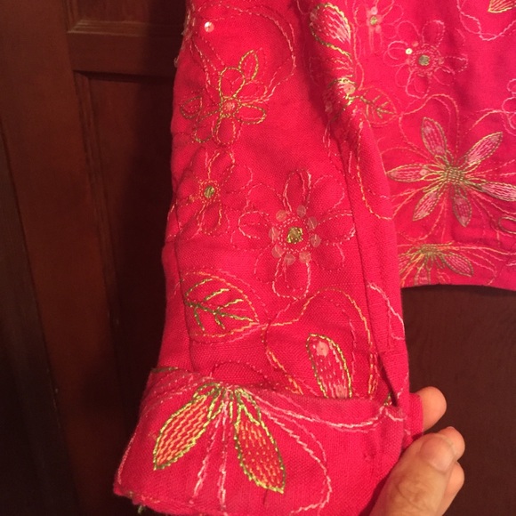 Beautiful Flowery Coldwater Creek Jacket - Picture 6 of 8