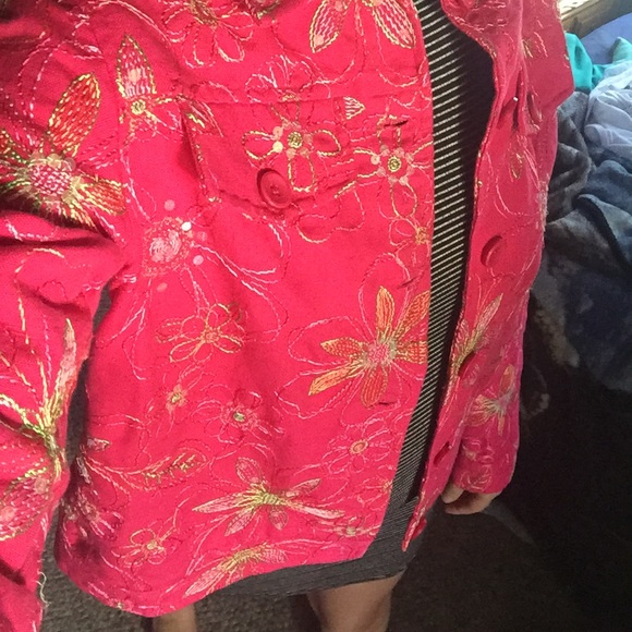 Beautiful Flowery Coldwater Creek Jacket - Picture 8 of 8