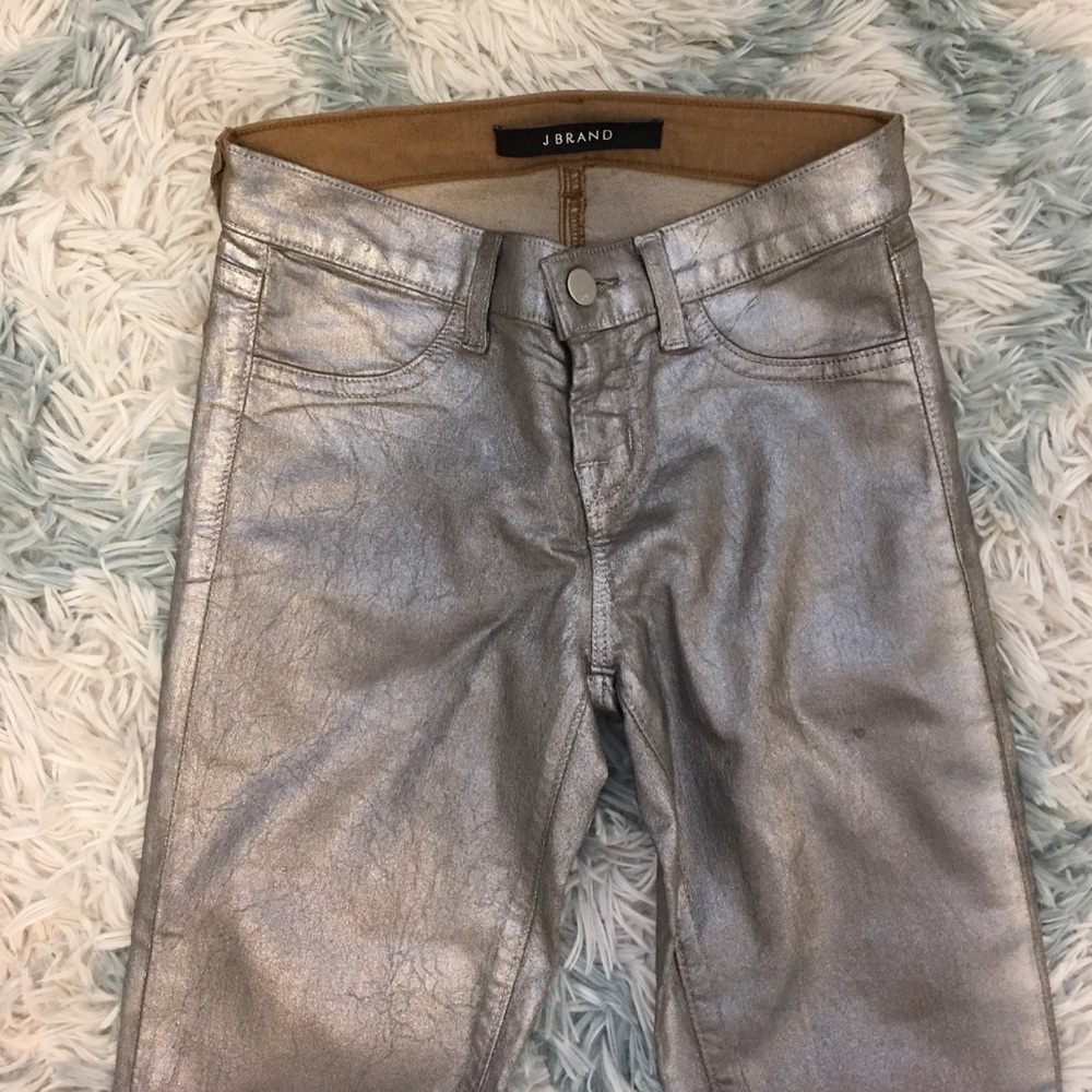 J brand skinny coated pants size 24