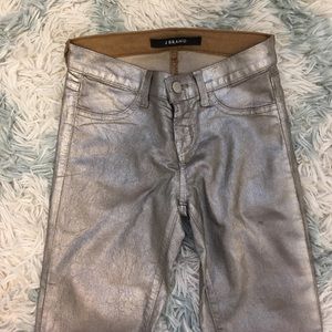 J brand skinny coated pants size 24