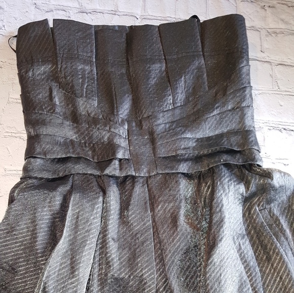 BCBG size 4 dress strapless charcoal grey - Picture 1 of 6