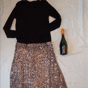 Sequin Long Skirt