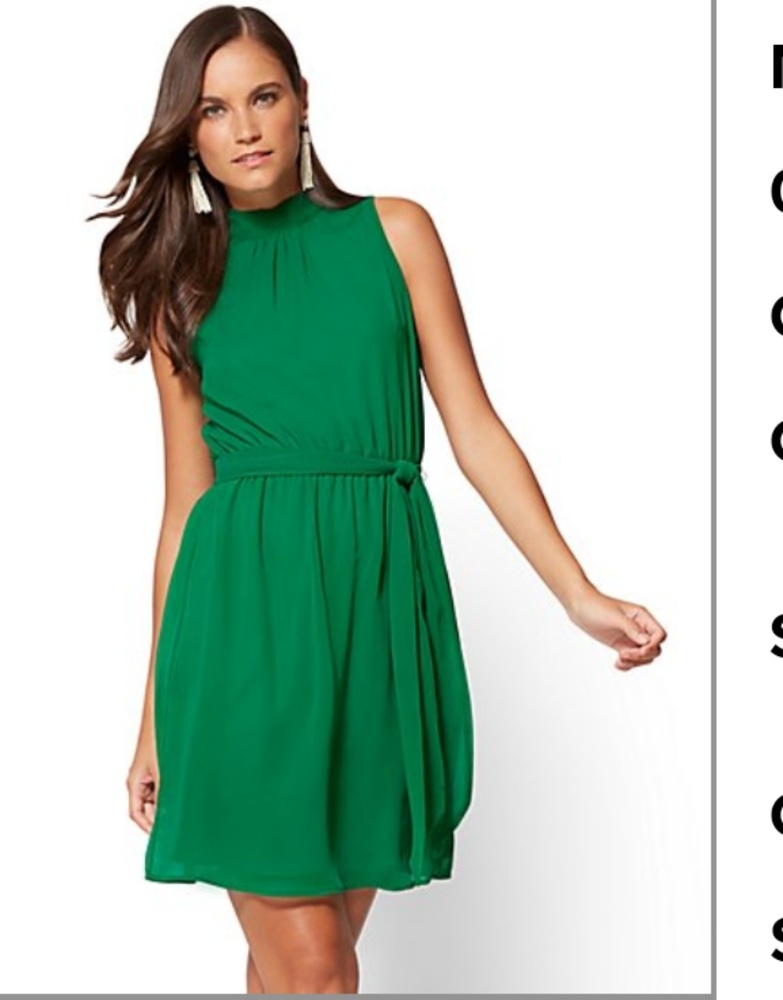 Green Dress XL NY&Co