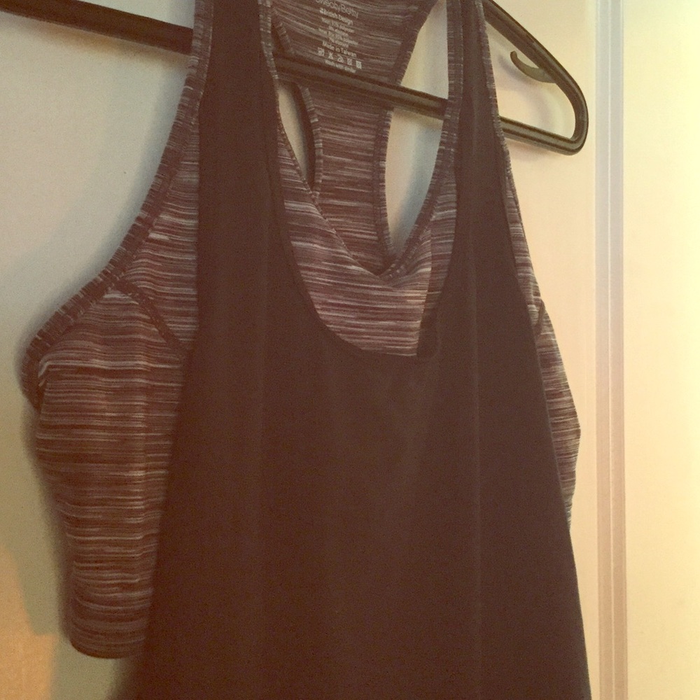 Sweaty Betty tank with built in bra top.
