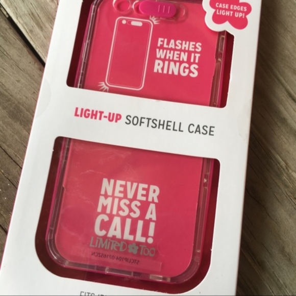 NEW iPhone 6/6s Pink Lighted Phone Case Flashing - Picture 2 of 3