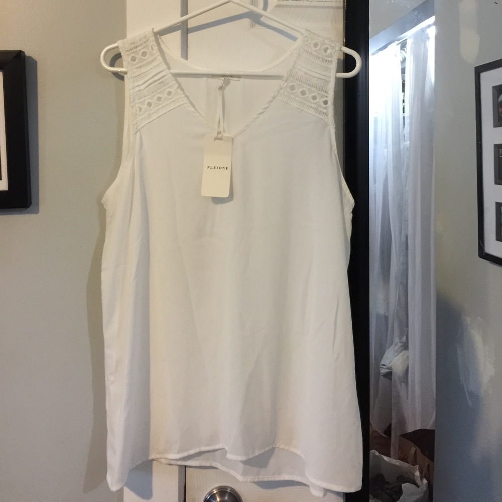 White Blouse Tank
