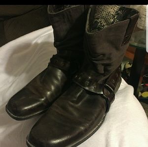 Mens leather boots 10.5
