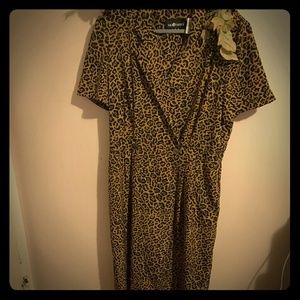 Sag Harbor size 16 leopard print dress