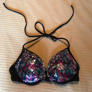 SEQUIN PINK SWIM SUIT TOO SEQUIN PINK SWIM SUIT TOO