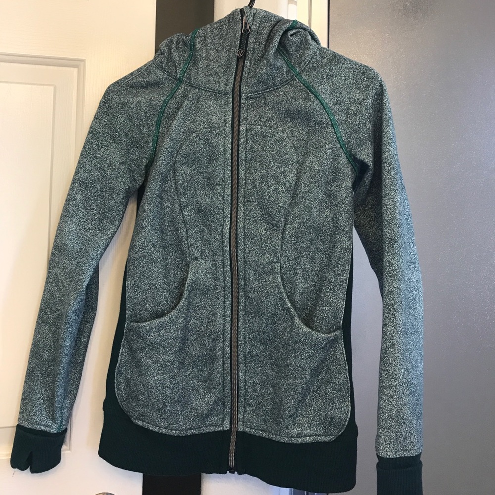 Teal lululemon scuba hoodie