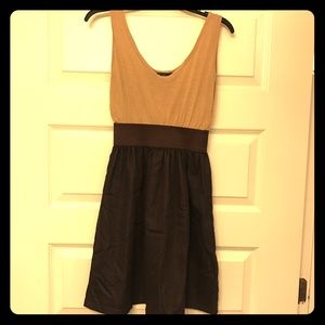 2 tone brown dress.