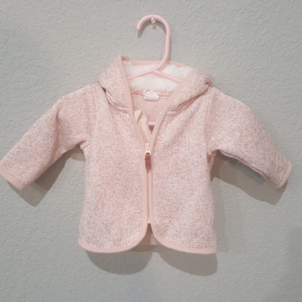 Pink H&M Teddy Bear Coat and Pant Set